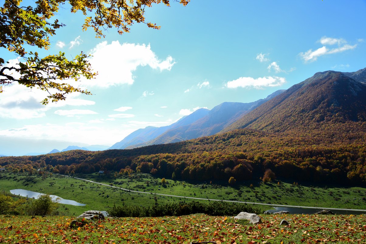 La valle e il fiume nei pressi di Pizzone